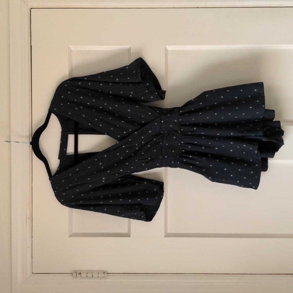 O'Neill Open Back Navy Romper Size M